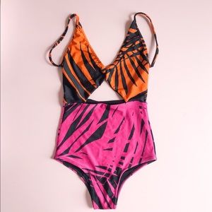 Osklen Praia One piece printed swimsuit